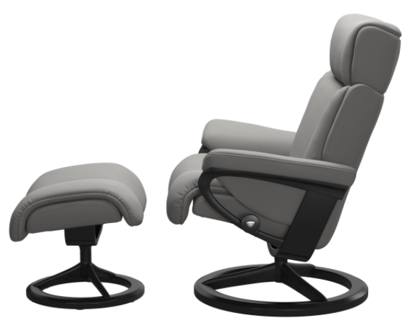 Stressless by Ekornes Magic Small Reclining Chair & Ottoman with