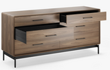 BDI Linq 9186 6-Drawer Double Dresser