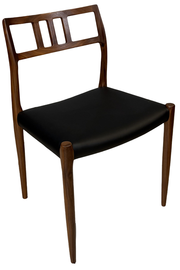 J.L. Moller 79 Dining Chair In Leather