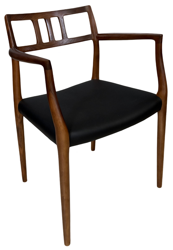 J.L. Moller 64 Dining Chair In Leather