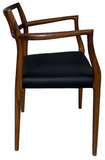 J.L. Moller 64 Dining Chair In Leather