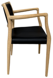 J.L. Moller 65 Dining Chair In Leather