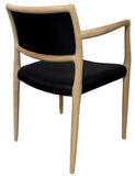 J.L. Moller 65 Dining Chair In Leather