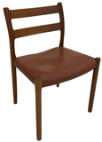 J.L. Moller 84 Dining Chair In Leather