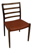 J.L. Moller 85 Dining Chair In Leather