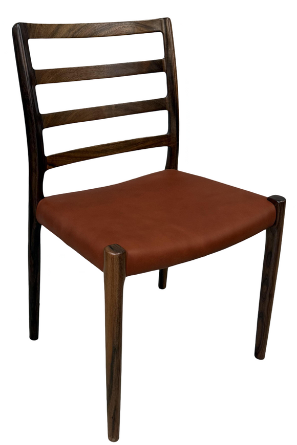 J.L. Moller 85 Dining Chair In Leather