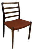 J.L. Moller 85 Dining Chair In Leather