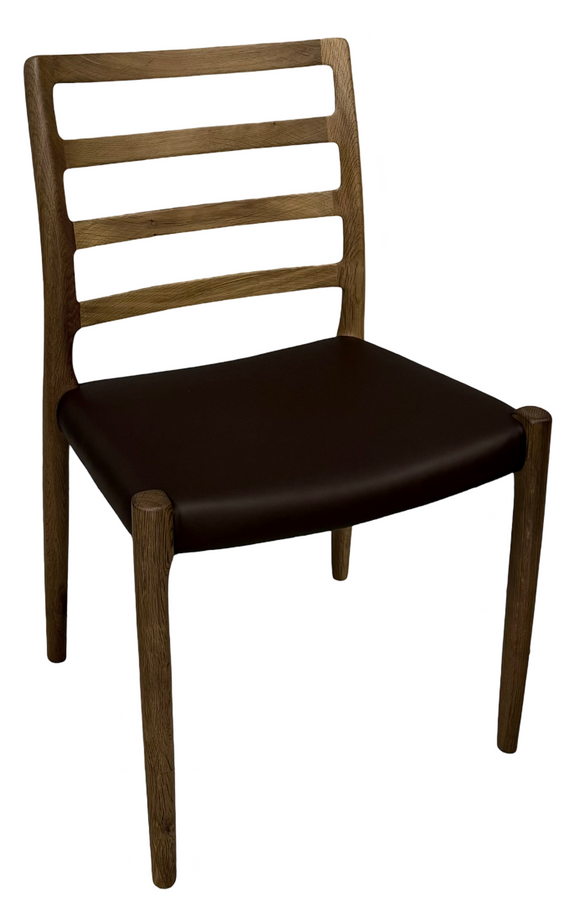 J.L. Moller 85 Dining Chair In Leather