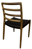 J.L. Moller 85 Dining Chair In Leather