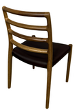 J.L. Moller 85 Dining Chair In Leather