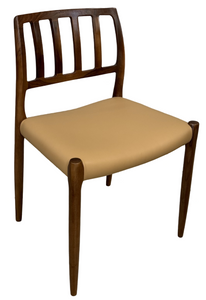 J.L. Moller 83 Dining Chair In Leather