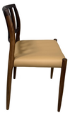 J.L. Moller 83 Dining Chair In Leather