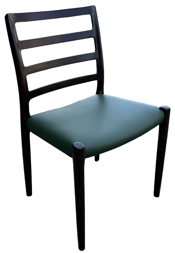 J.L. Moller 85 Dining Chair In Leather