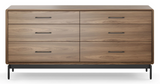 BDI Linq 9186 6-Drawer Double Dresser