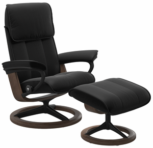 Ekornes Stressless Admiral Medium Signature Recliner with Ottoman