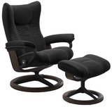 Ekornes Stressless Wing Large Signature Matte Black *Quick Ship*