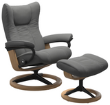 Ekornes Stressless Wing Large Signature Matte Black *Quick Ship*