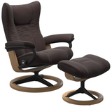 Ekornes Stressless Wing Large Signature Matte Black *Quick Ship*